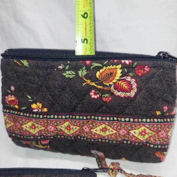 Vera Bradley Makeup Bag & Small Wallet In A Retired "Chocolat" Pattern - Picture 8 of 9